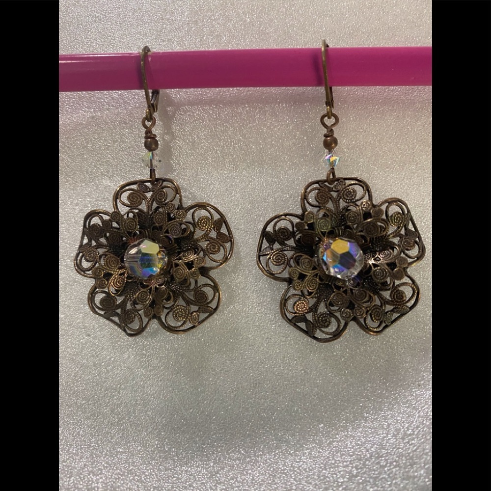 Handmade Flower Earrings